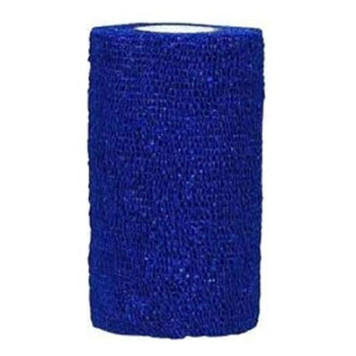 Bandage CoFlex Compression Elastic 4"x5yd Latex Non-Sterile Cohesive Blue 18/Ca - Surgical Supplies NY